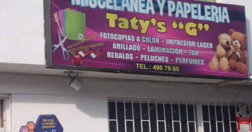 MISCELANEA Y PAPELERIA TATYS G MISCELANEA Y PAPELERIA TATYS G